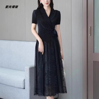 ĐẦM LỤA DẬP LY PHỐI REN THÊU CAO CẤP NHẬP QUẢNG CHÂU