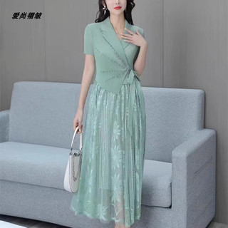 ĐẦM LỤA DẬP LY PHỐI REN THÊU CAO CẤP NHẬP QUẢNG CHÂU