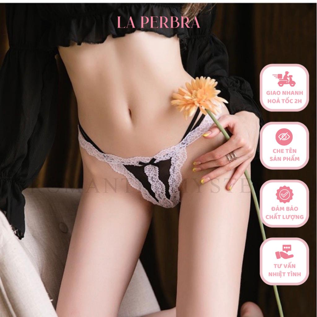 RE07 | Quần Lọt Khe Ren Phối Dây Sexy La Perbra - Re07