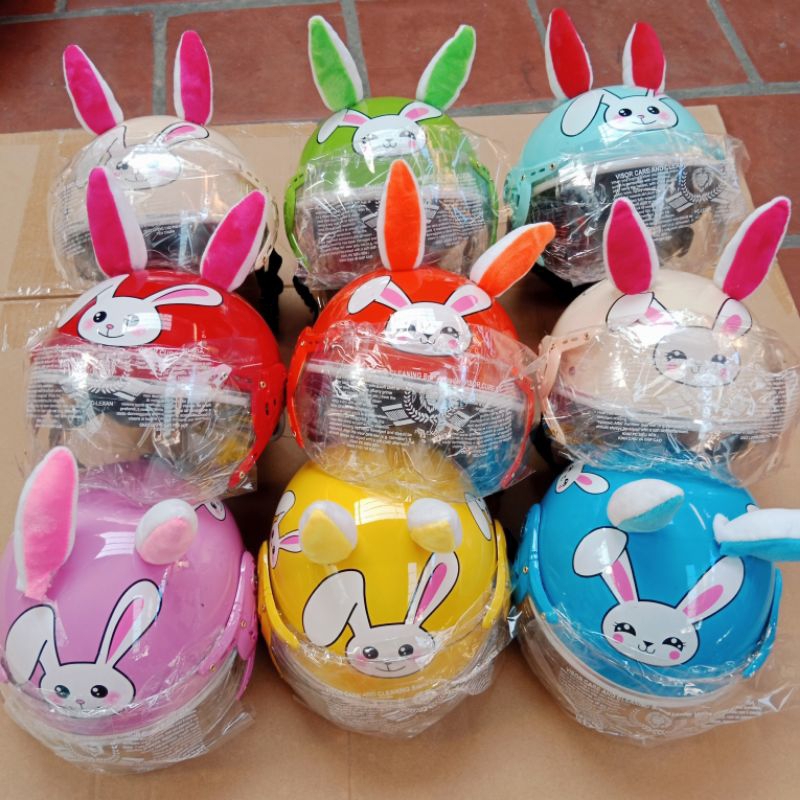 MŨ BẢO HIỂM TRẺ EM TAI THỎ cho bé từ 3 đến 8 TUỔI tai màu ngẫu nhiên