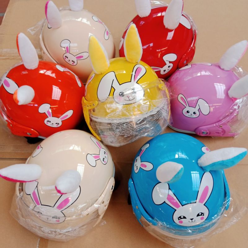 MŨ BẢO HIỂM TRẺ EM TAI THỎ cho bé từ 3 đến 8 TUỔI tai màu ngẫu nhiên