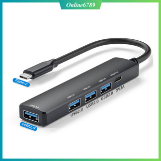 Hub typeC to HDMI , Usb to Lan tốc độ cao 5 in 1, siêu bền full box Mã OL5