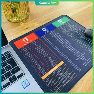  Miếng lót chuột pad chuột 25x30 phím tắt và black phù hợp cho dân văn phòng game giải trí học tập mã SKUV32 