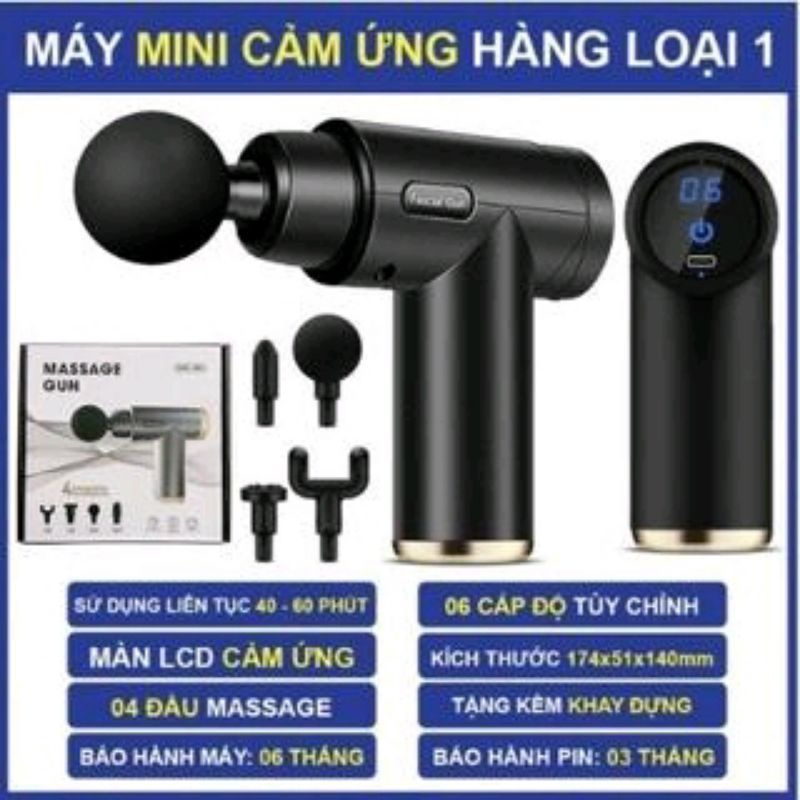 Máy Massage Cầm Tay Mini, Súng Massage Cầm Tay Mini Toàn Thân 6 Cấp Độ Chuyên Sâu Đa Năng - DL2