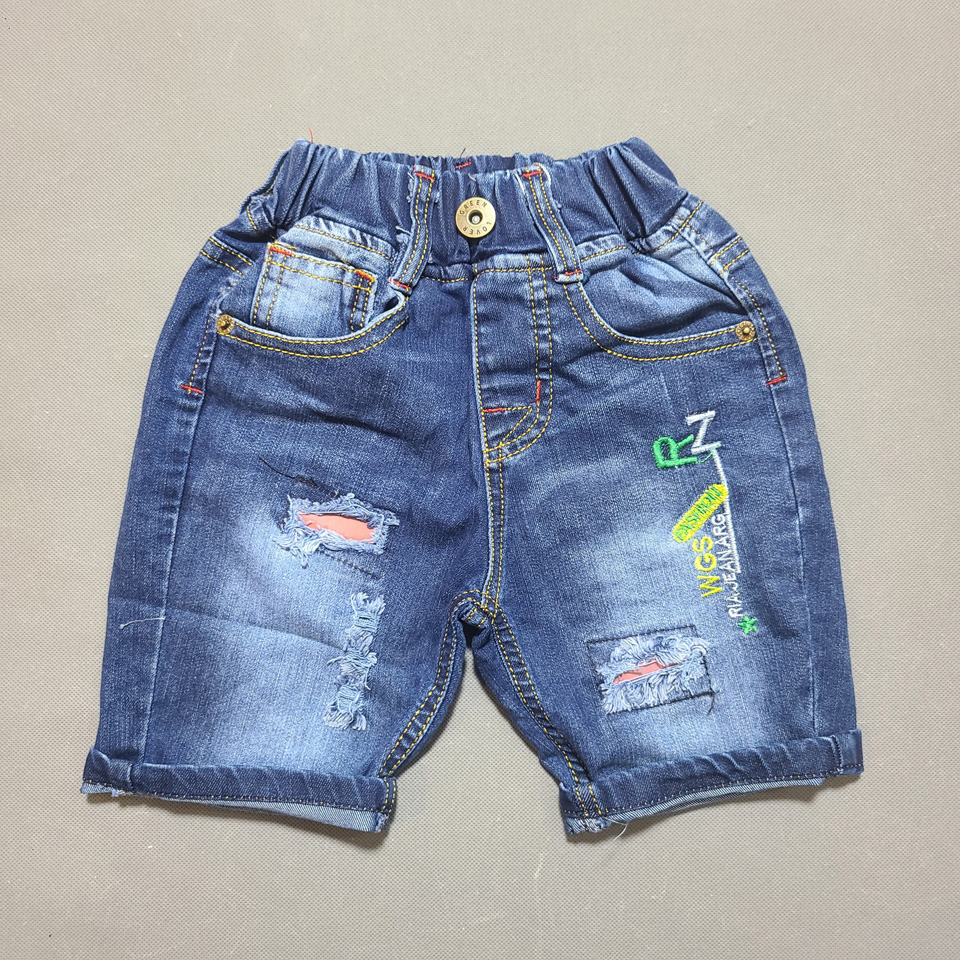 Quần short jean thun mềm mại co dãn cho bé trai nhỏ