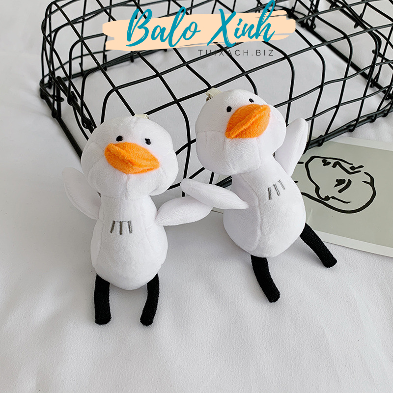 Móc khóa thú bông móc khóa vịt gấu chó bò sữa đám mây xinh xắn dễ thương dùng làm móc khóa treo balo túi xách PKBLX01