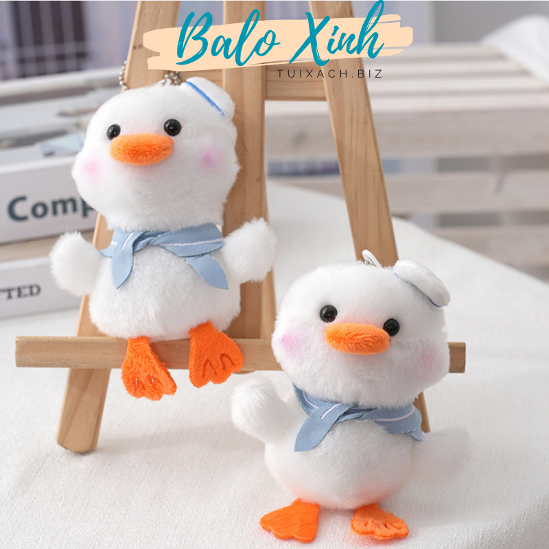 Móc khóa thú bông móc khóa vịt gấu chó bò sữa đám mây xinh xắn dễ thương dùng làm móc khóa treo balo túi xách PKBLX01