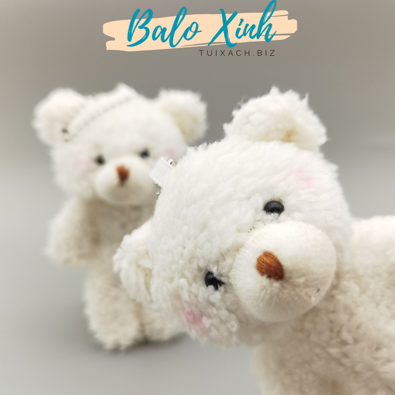 Móc khóa thú bông móc khóa vịt gấu chó bò sữa đám mây xinh xắn dễ thương dùng làm móc khóa treo balo túi xách PKBLX01