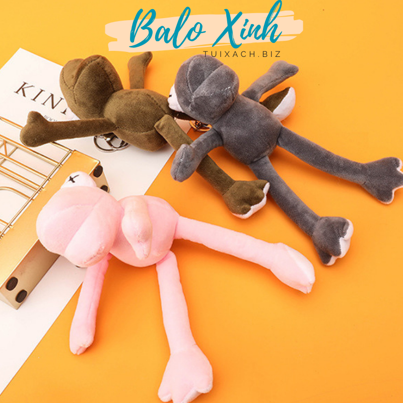 Móc khóa thú bông móc khóa cừu ếch khủng long gấu toroto phi hành gia chó xinh xắn dễ thương treo balo túi xách PKBLX02