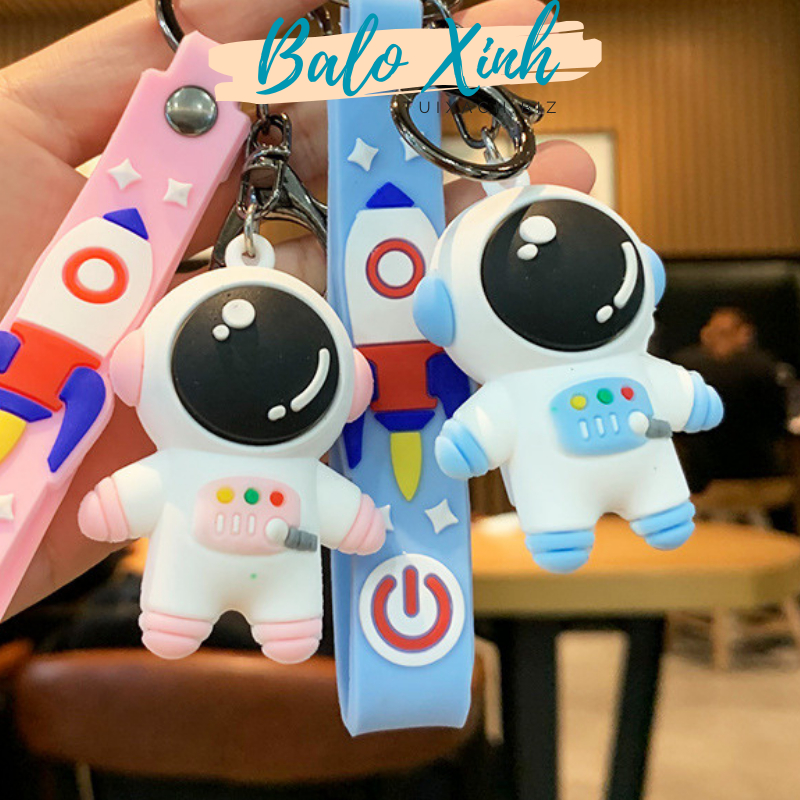 Móc khóa thú bông móc khóa cừu ếch khủng long gấu toroto phi hành gia chó xinh xắn dễ thương treo balo túi xách PKBLX02