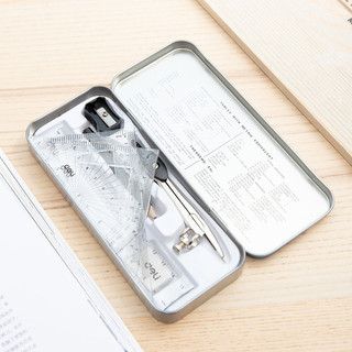 Bộ Compa hộp sắt Deli / Bộ Compa eke 8 món G30505