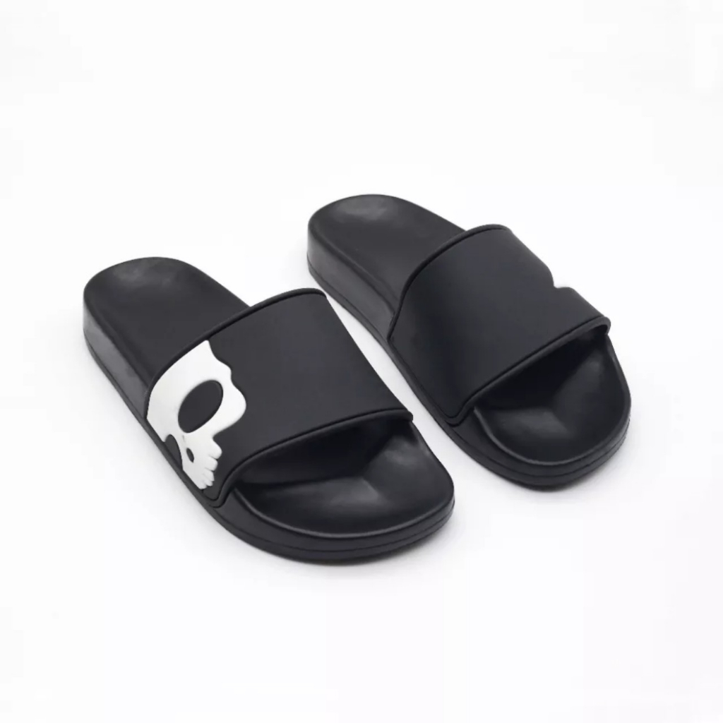 Dép nam quai ngang Hydrogen, dép có họa tiết đầu lâu và ngôi sao, dép rất hợp với mấy bạn nam thích mạnh mẽ