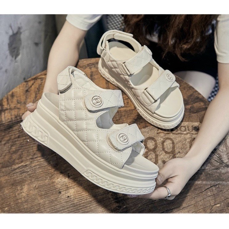 Sandal độn đế cao 7cm tôn dáng