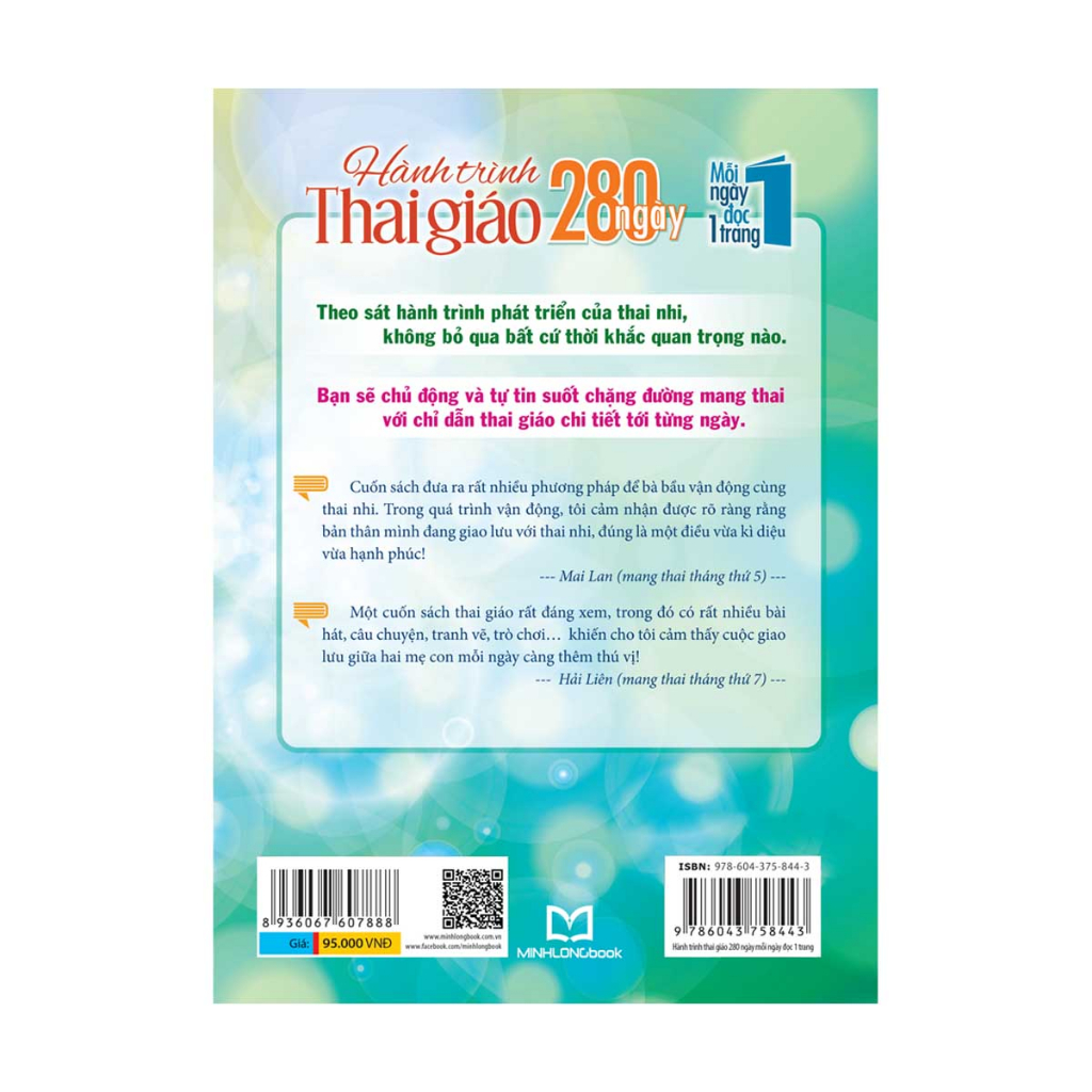 Sách - Hành Trình Thai Giáo, 280 Ngày, Mỗi Ngày Đọc Một Trang