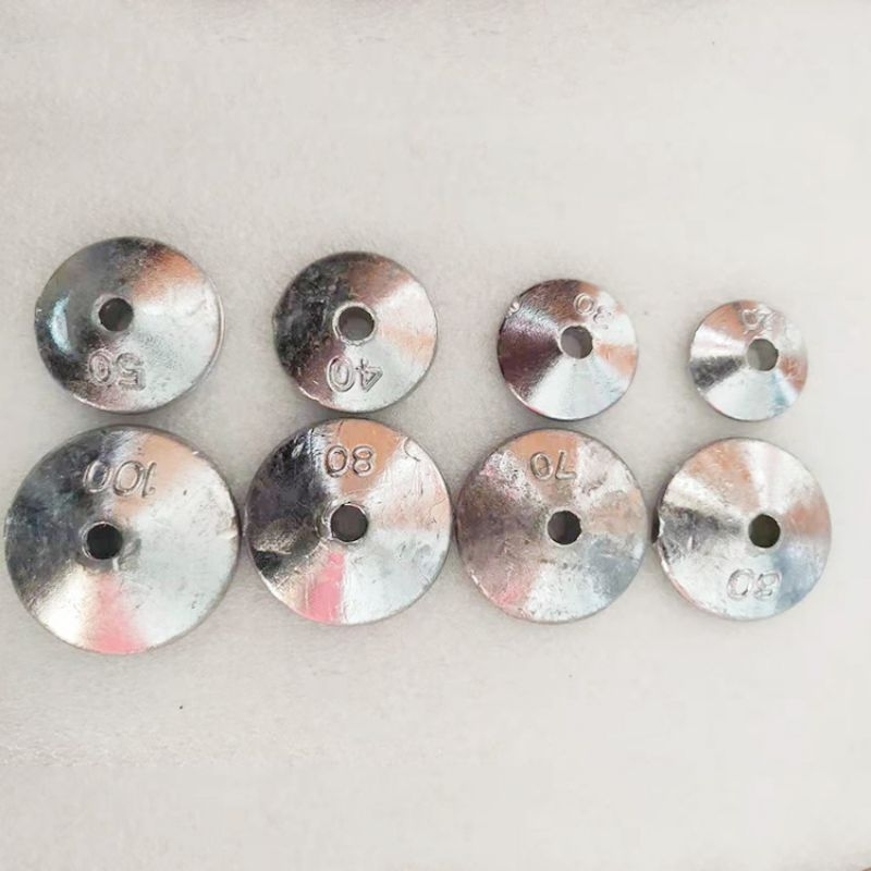 Chì neo xuyên Tâm lõi sứ siêu bền 30g -50g, chì miếng