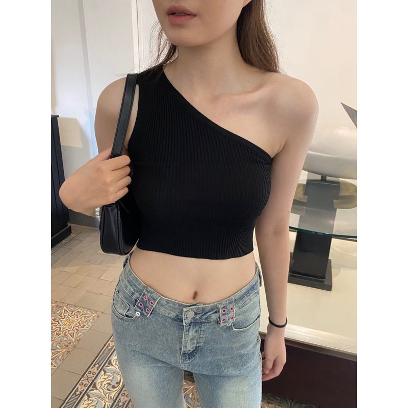 Áo croptop chéo vai DA618