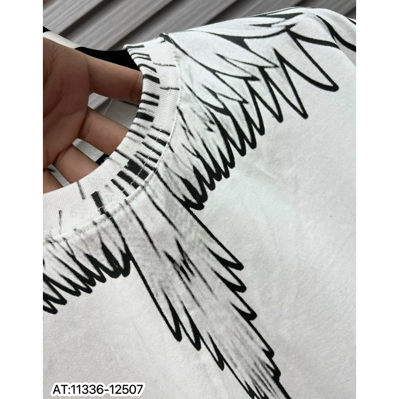 Áo Phông Cánh Chim Burlon - Áo Thun Cotton Tay Ngắn In Họa Tiết MB Cổ Điển Thời Trang Cho Cặp Đôi #Hot #2023