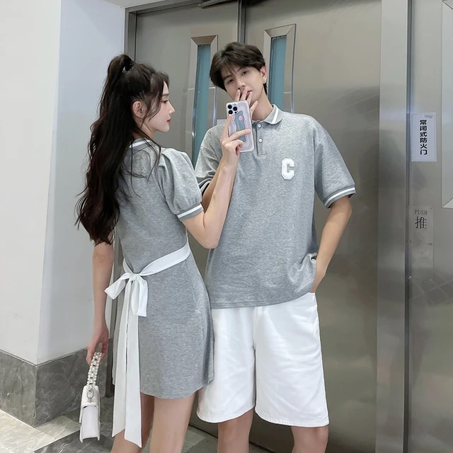 Đồ đôi nam nữ couple đáng yêu dễ thương - HÌNH CHỤP THẬT - Set đồ đôi nam nữ couple phong cách Hàn Quốc Couple
