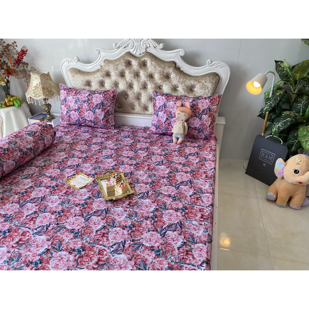 THUN LATICO - BỘ GA THUN SIÊU LẠNH LỤA THÁI LAN CAO CẤP (ÔM KHOÁ KÉO)