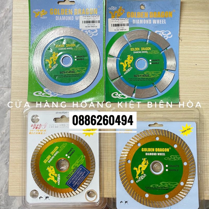 Lưỡi Cắt Gạch Đa Năng/ Cắt Ướt/ Cắt Khô Hiệu RỒNG XANH