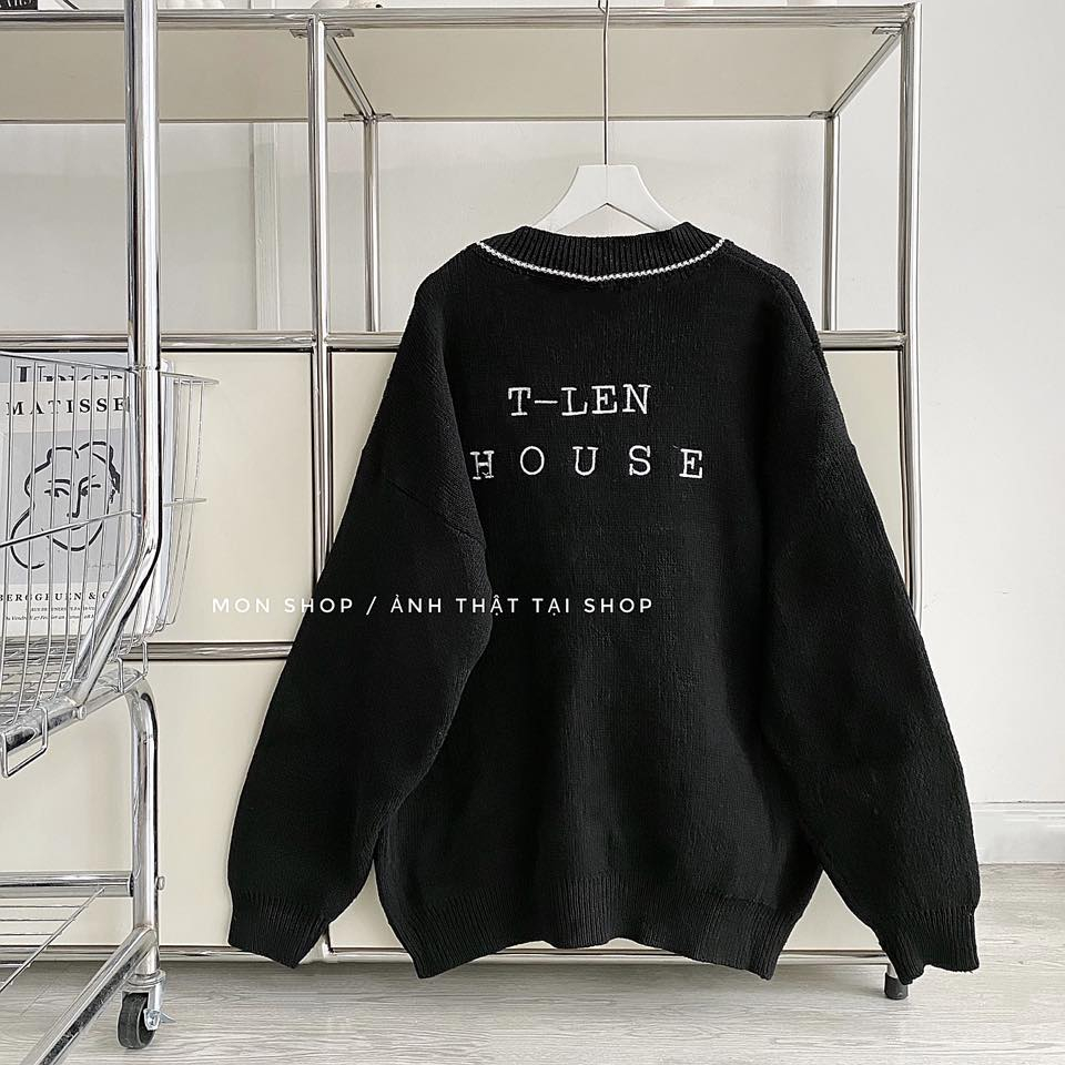 Cardigan len thêu chữ 668900, 668901