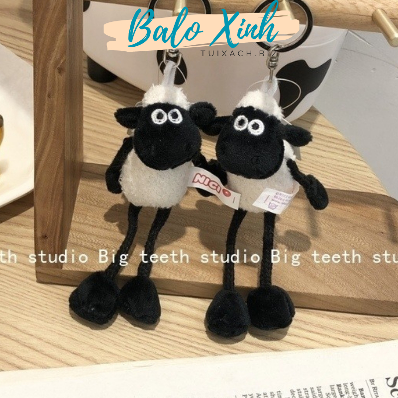 Móc khóa thú bông móc khóa ngôi sao cừu khỉ thỏ ếch bạch tuộc xinh xắn dễ thương treo balo túi xách PKBLX03