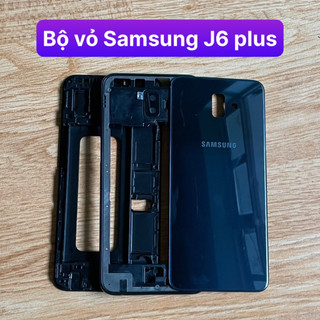Bộ vỏ samsung J6 plus / J6+ kèm khay sim,phím âm lượng,kính camera