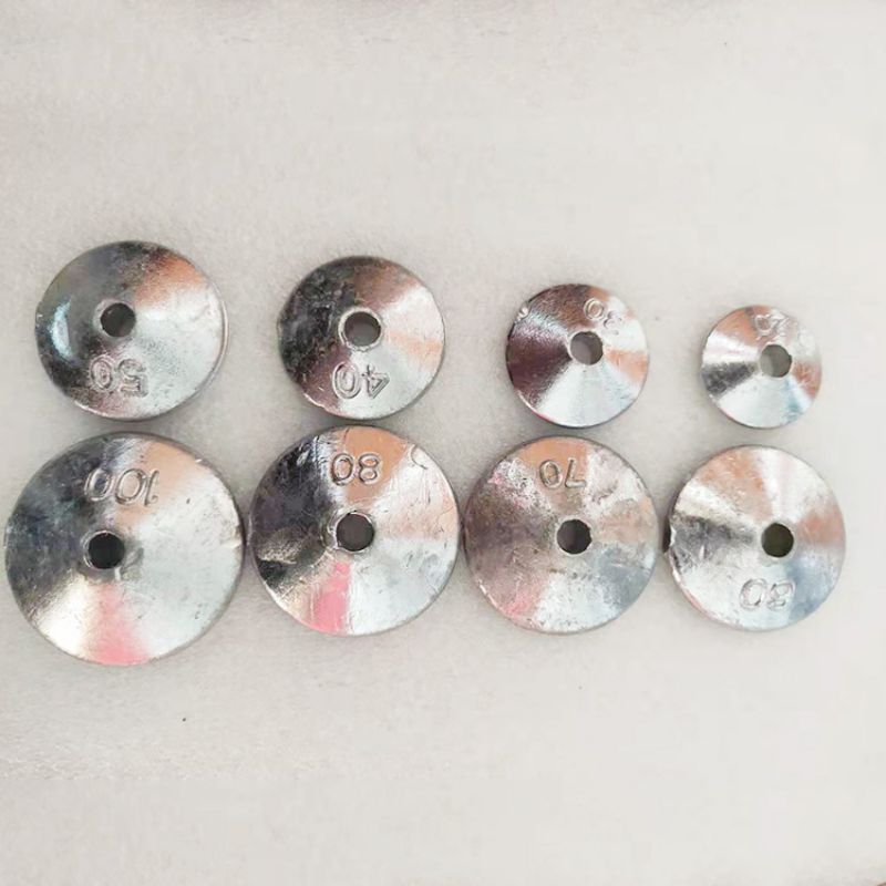 Chì Nón chuyên dùng câu mồi gạch, Giá rẻ 20g-30g-50gam . chì neo lõi sứ 30g-50gam