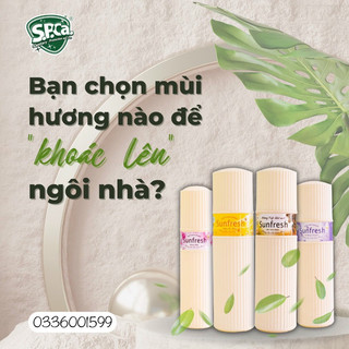Nước hoa xịt phòng sunfresh 380ml toả hương tươi mát khử mùi hiệu quả