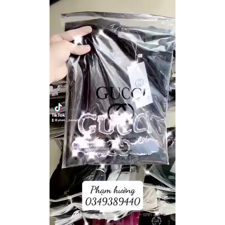 Áo Đôi Gucci Loang Unisex phom rộng dễ phối đồ HOT 2023!