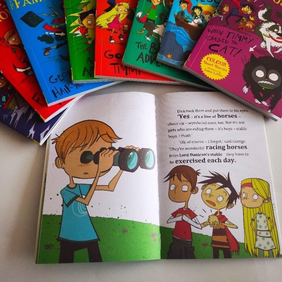 Sách -  Guid Blyton Famous Five Adventures collection- bộ nhập 9 cuốn