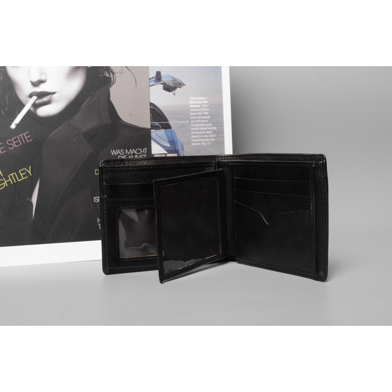 Ví Da Nam Dáng Ngang Nhiều Ngăn Cao Cấp Thời Trang Chất Liệu Da Bò