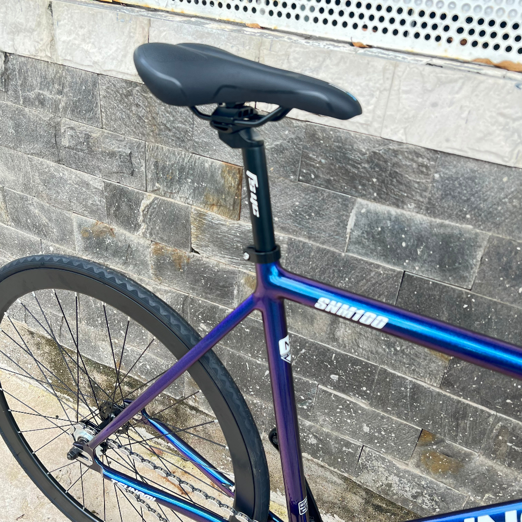 Xe đạp fixed gear TSUNAMI SNM100 cơ bản - Xanh đổi màu
