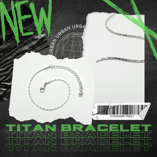 Vòng Tay Titan Unisex CHỈ Basic Không Đen Không Hoen Gỉ Không Phai Màu Không Ngứa Bền urban bracelet