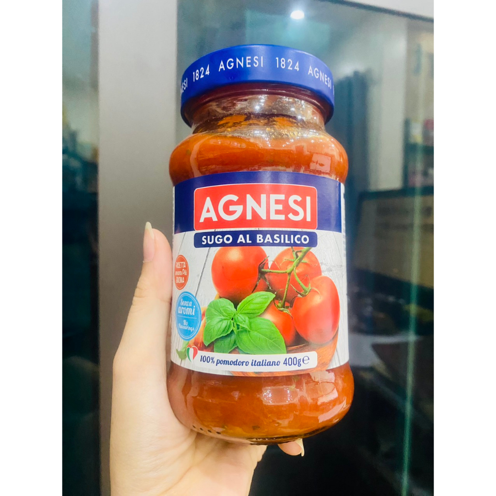 Sốt Cà Chua Húng Quế Basilico Agnesi + Sốt Bò Bằm Bolognese 400g