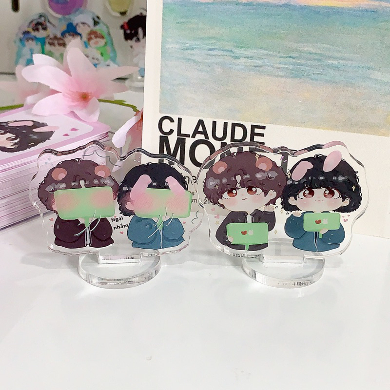 Standee/ Keyring TaeKook 6cm 🐻🐰🌸 Cobetoczang