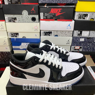 giày air jordan 1 low " concord " đen bóng
