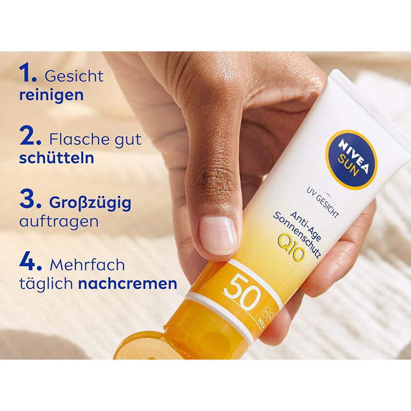 Kem chống nắng chống nhắn chứa Q10 Nivea Đức