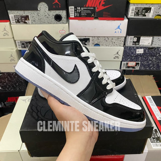 giày air jordan 1 low " concord " đen bóng
