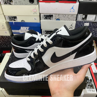 giày air jordan 1 low " concord " đen bóng
