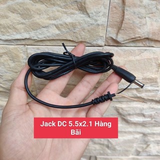 Jack sạc dc 5.5x 2.1 hàng bãi sợi dài 1.5 mét