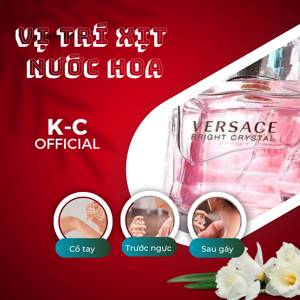 Nước hoa chiết Versace Bright Crystal edt Nước hoa nữ tinh tế cá tính cuốn hút mẫu thử 10ml