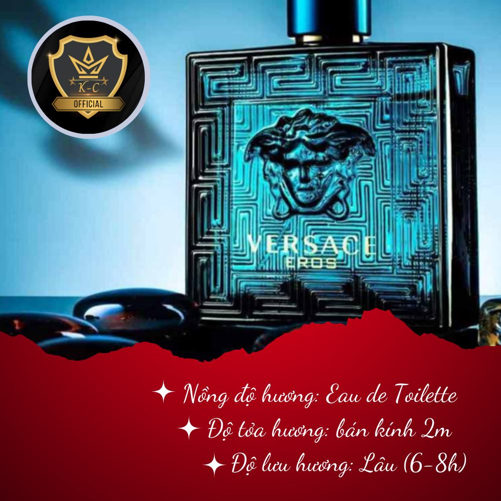 Nước hoa chiết Versace Eros EDT Nước hoa nam chính hãng quyến rũ, sang trọng, cuốn hút.mẫu thử 10ml