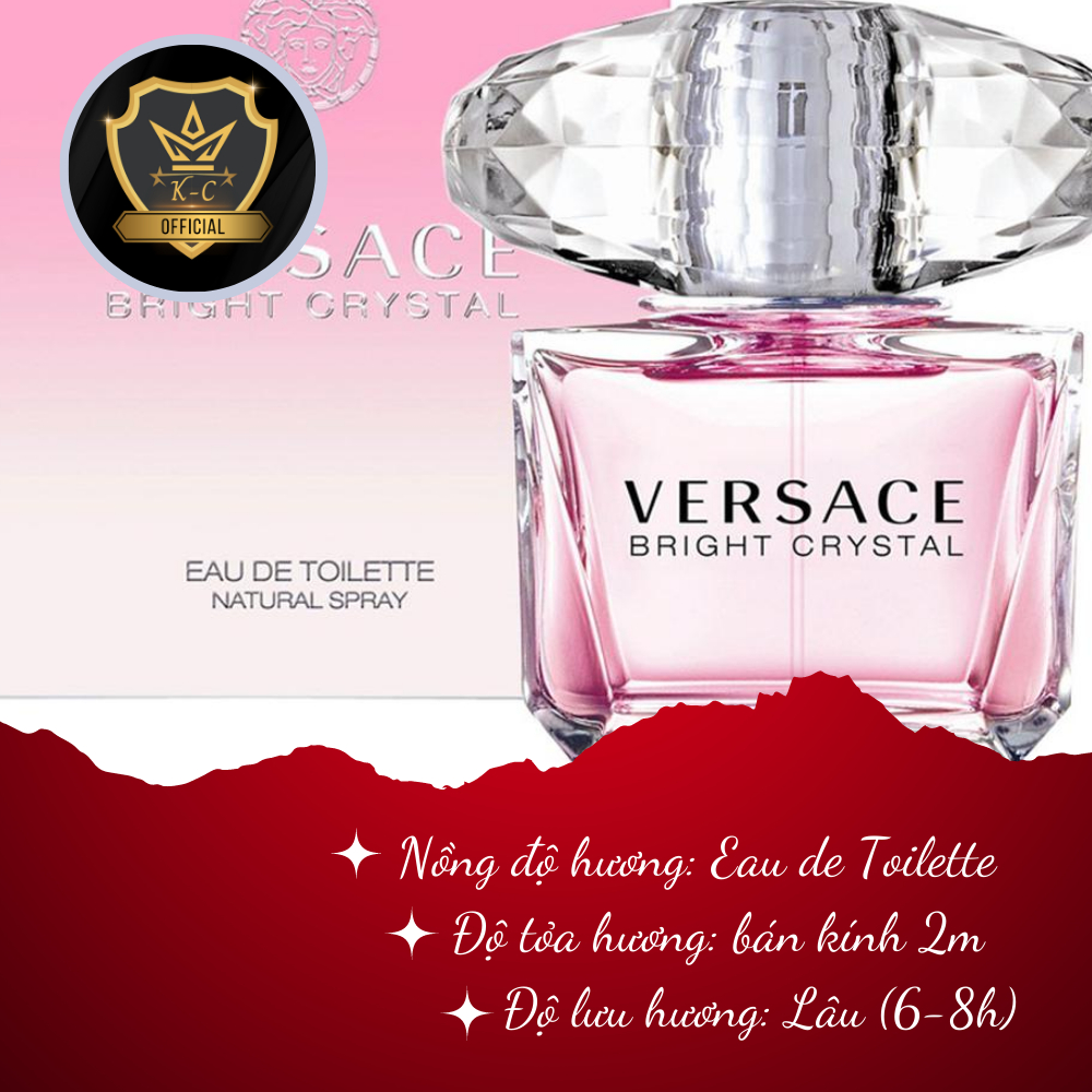 Nước hoa chiết Versace Bright Crystal edt Nước hoa nữ tinh tế cá tính cuốn hút mẫu thử 10ml