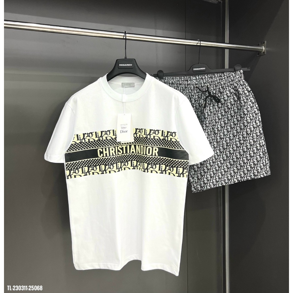 Bộ quần áo thể thao nam mùa hè DIOR, bộ hè nam #hot#2023