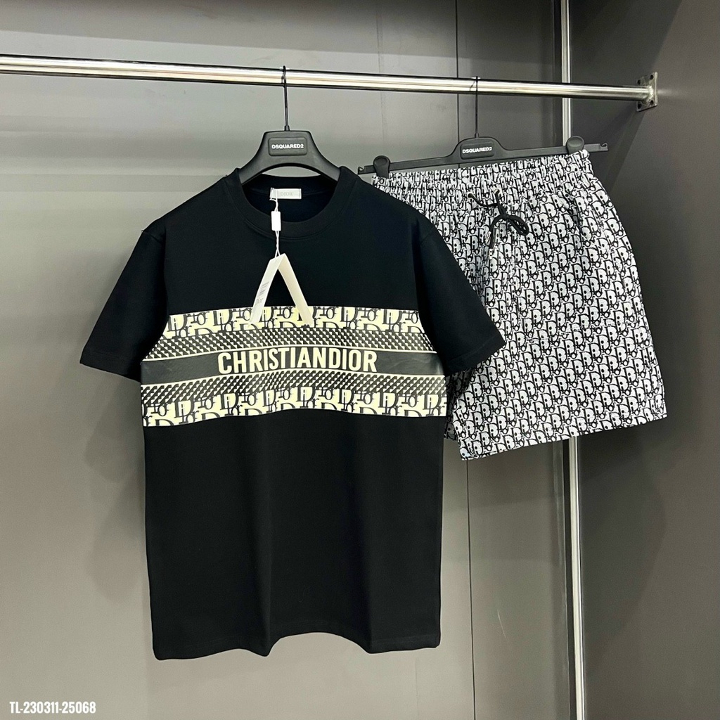 Bộ quần áo thể thao nam mùa hè DIOR, bộ hè nam #hot#2023