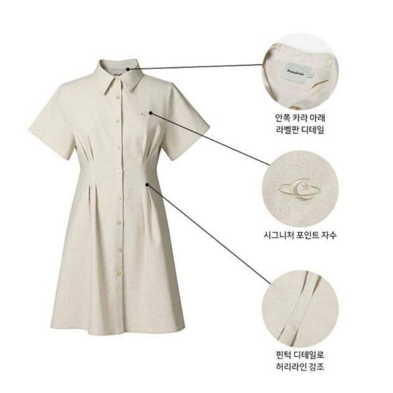 Đầm linen xuất Hàn
