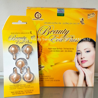 Hộp 10 vỉ x 5 viên bôi dưỡng ẩm, dưỡng da cao cấp Beauty eva plus