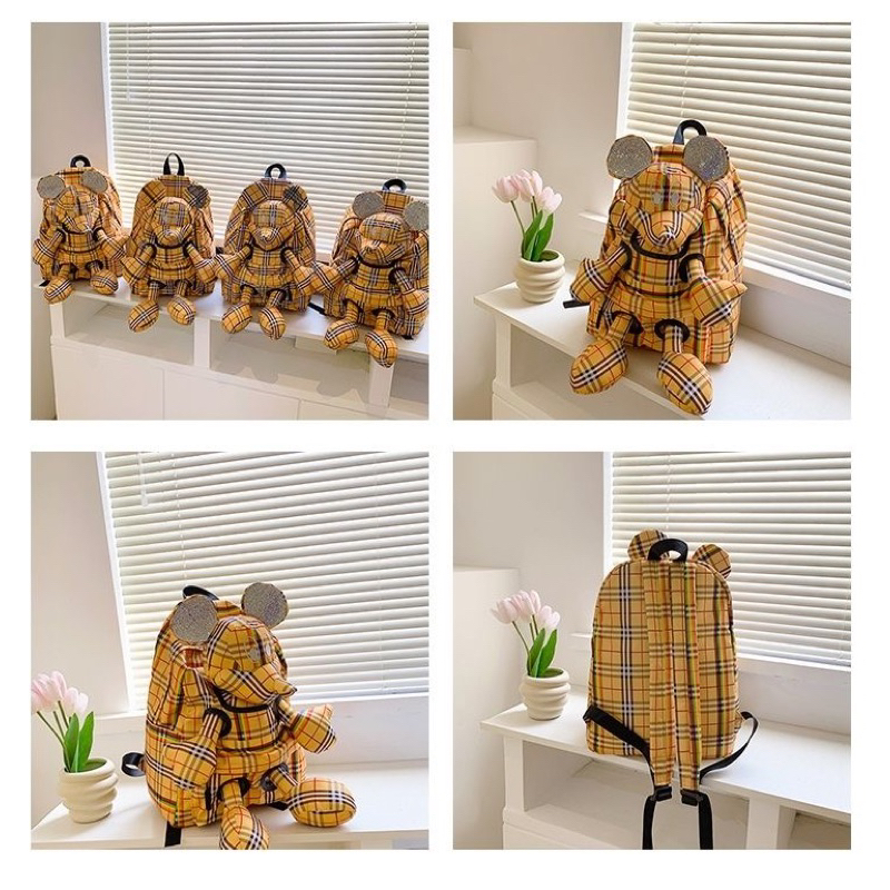 Balo MicKy Hoạ Tiết Kẻ