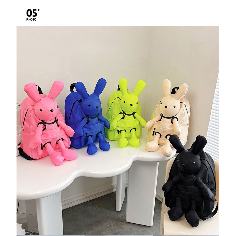 Balo Bé Thỏ Cute Nhiều Màu Vải Dù